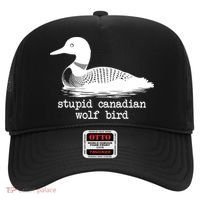Stupid Canadian Wolf Bird Funny Meme Hat thumb 0