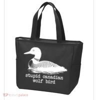 Stupid Canadian Wolf Bird Funny Meme Tote Bag thumb 3