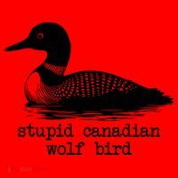 Stupid Canadian Wolf Bird Funny Meme Santa Hat thumb 1