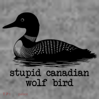 Stupid Canadian Wolf Bird Funny Meme Women's Hoodie thumb 2