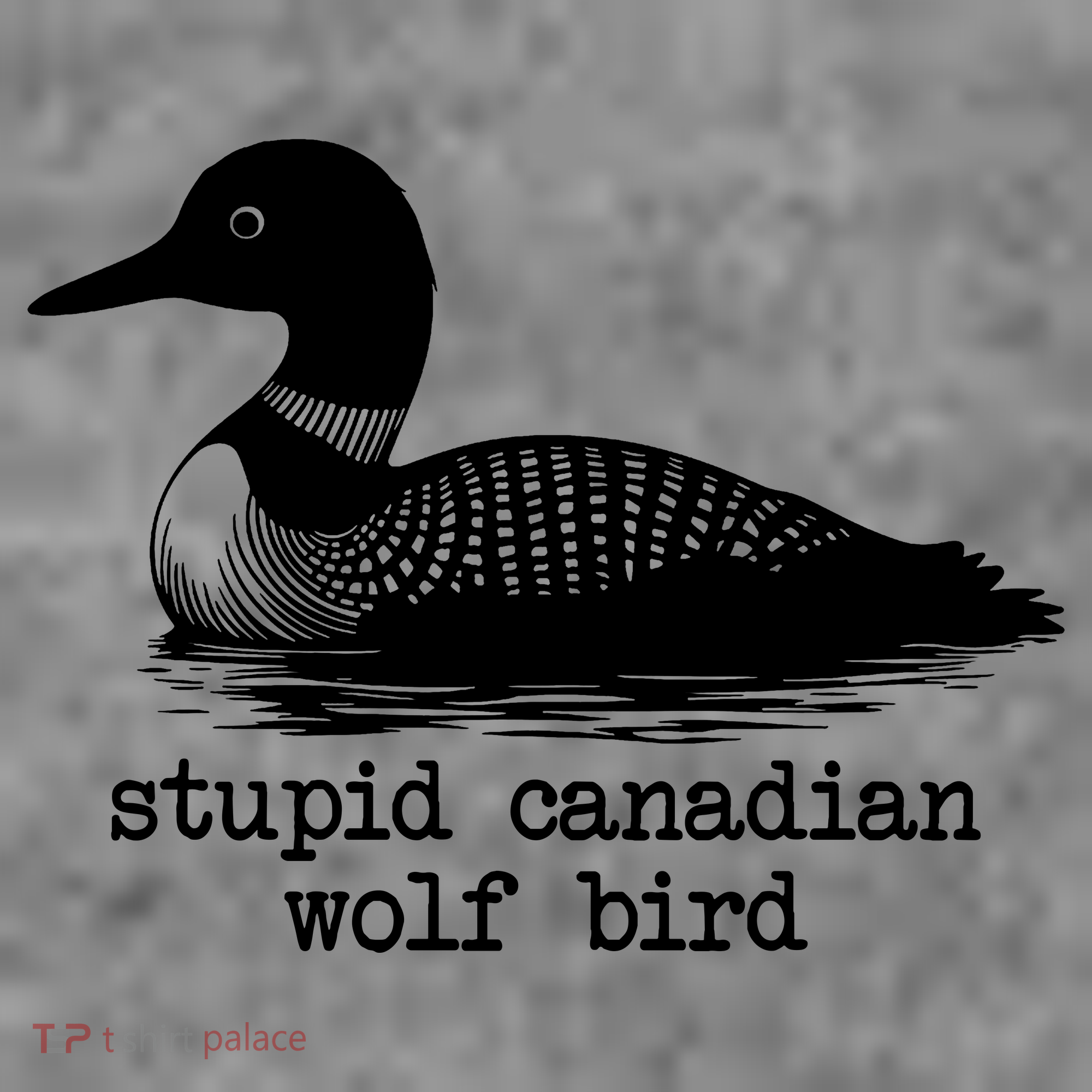 Stupid Canadian Wolf Bird Funny Meme Women's Tank Top