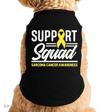 Sarcoma Cancer Warrior Support Squad Sarcoma Awareness Gift Doggie Tank