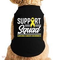 Sarcoma Cancer Warrior Support Squad Sarcoma Awareness Gift Doggie Tank thumb 0