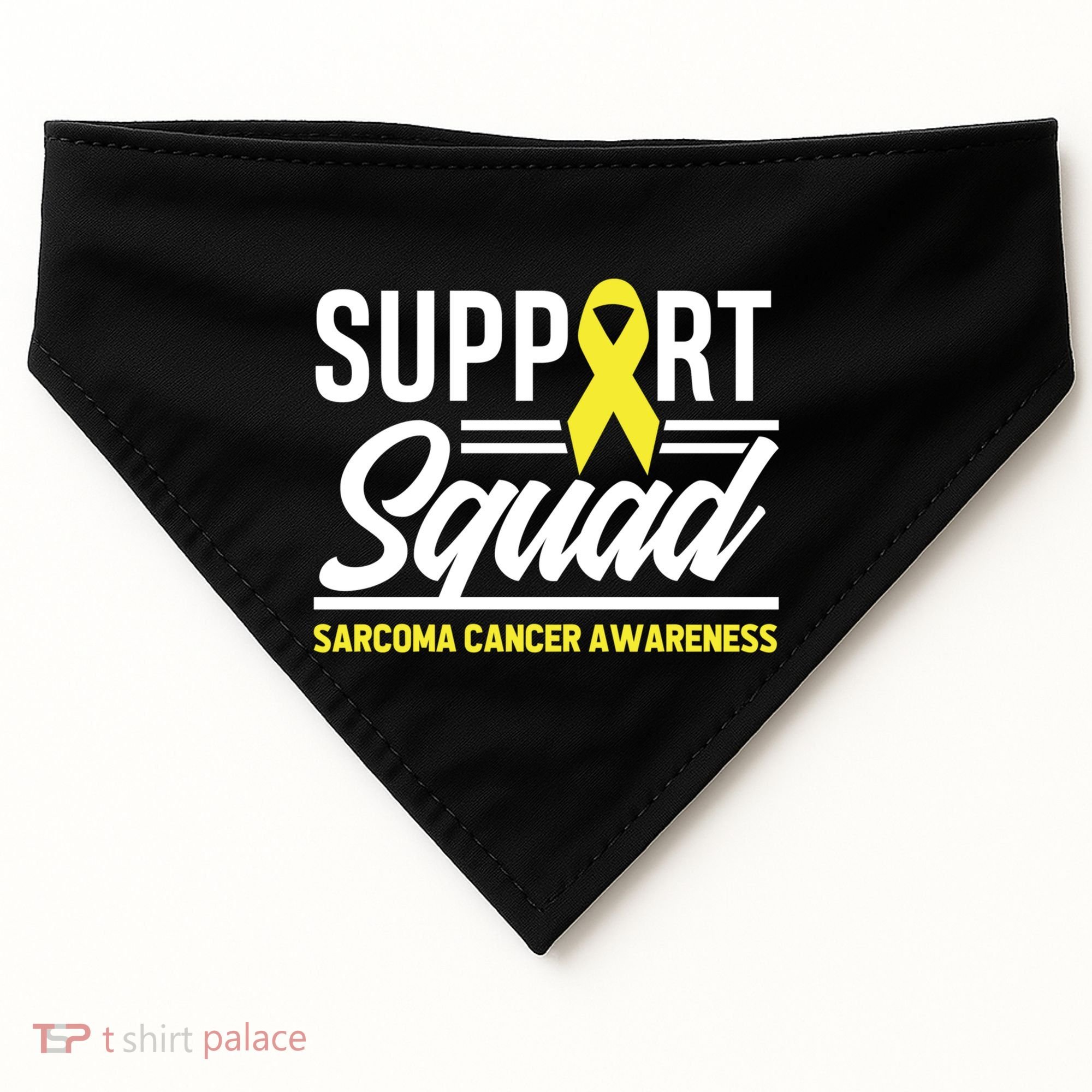 Sarcoma Cancer Warrior Support Squad Sarcoma Awareness Gift USA-Made Doggie Bandana