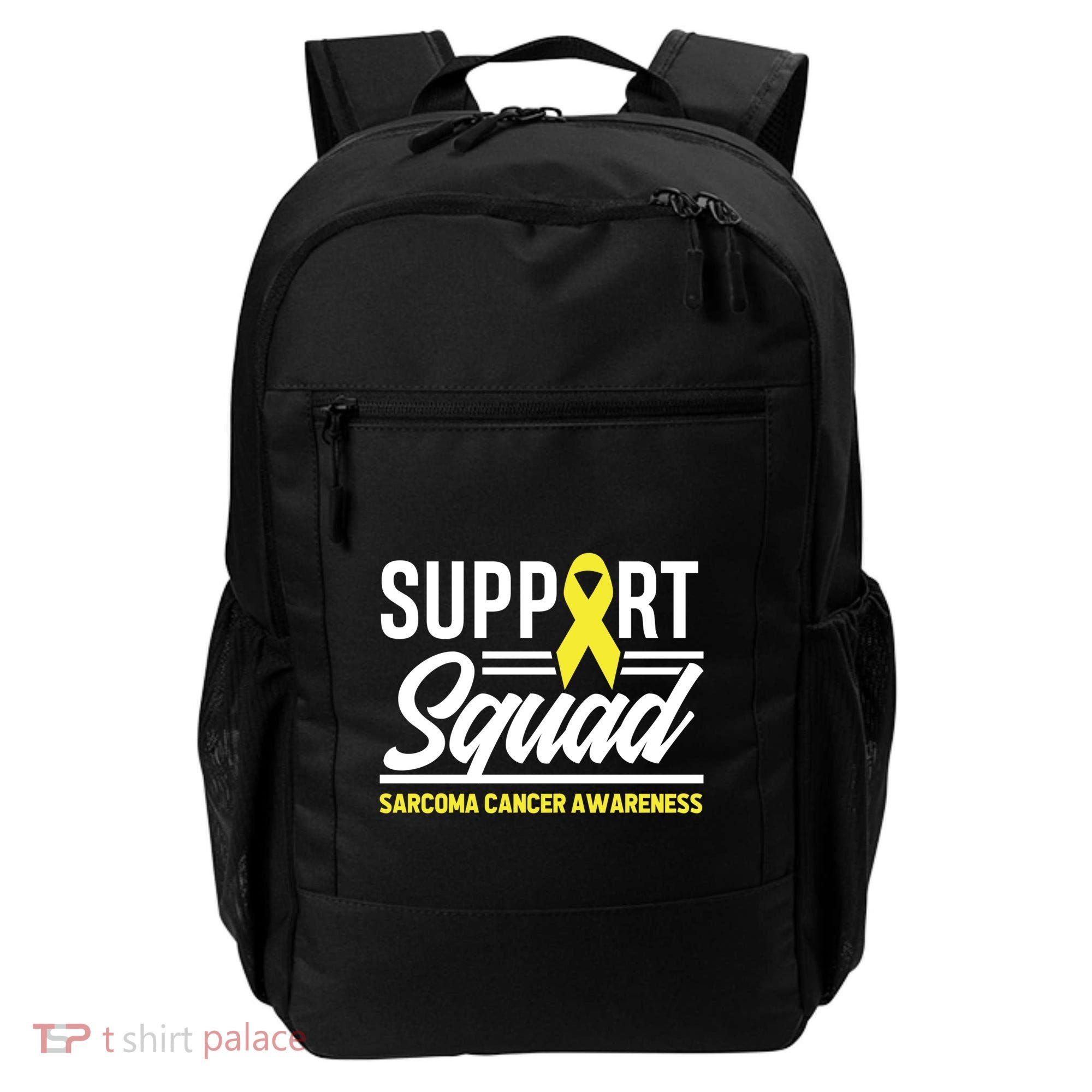 Sarcoma Cancer Warrior Support Squad Sarcoma Awareness Gift Backpack