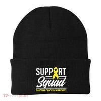 Sarcoma Cancer Warrior Support Squad Sarcoma Awareness Gift Beanie thumb 0