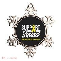Sarcoma Cancer Warrior Support Squad Sarcoma Awareness Gift Ornament thumb 0