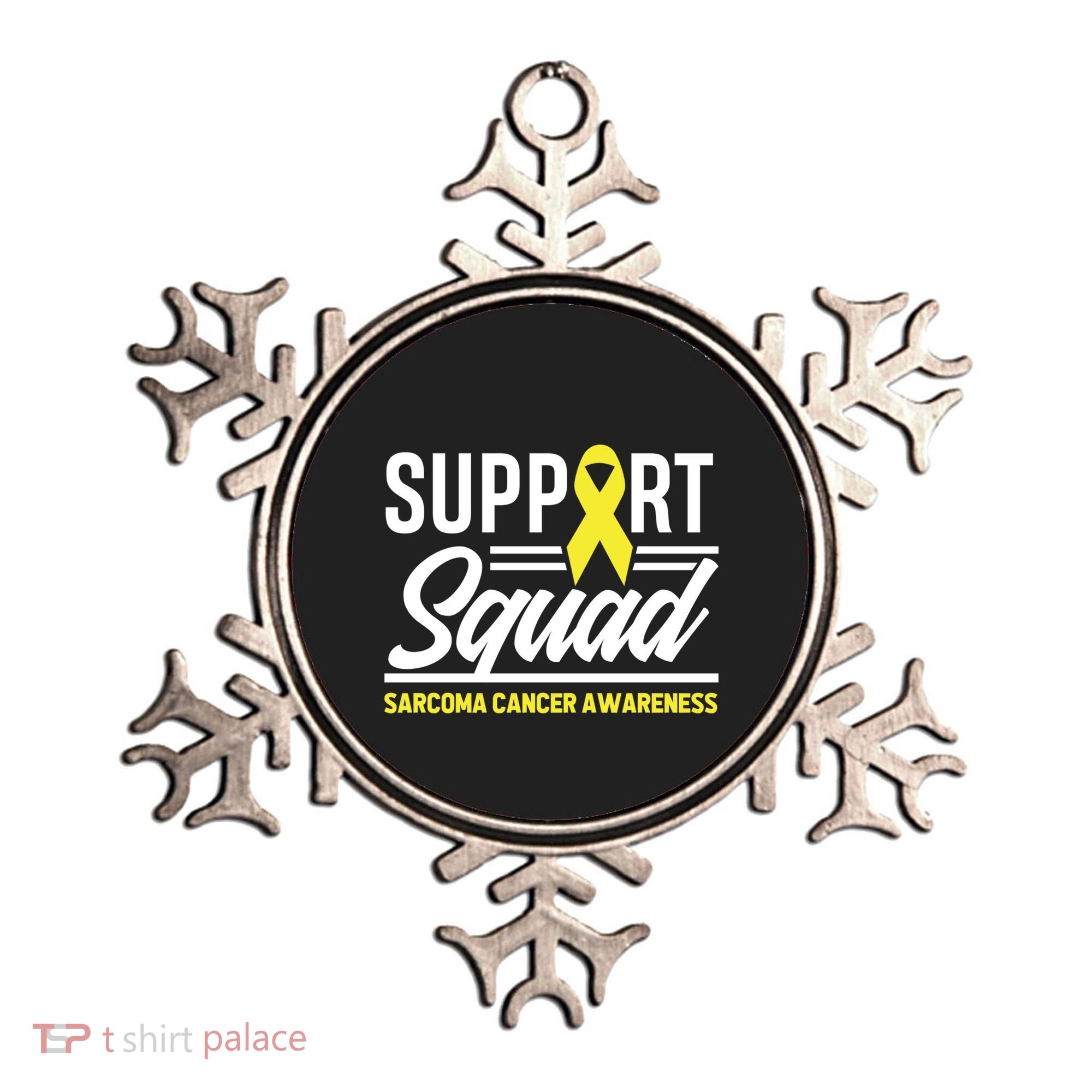 Sarcoma Cancer Warrior Support Squad Sarcoma Awareness Gift Ornament