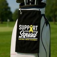 Sarcoma Cancer Warrior Support Squad Sarcoma Awareness Gift Golf Towel thumb 2