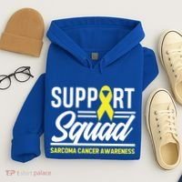 Sarcoma Cancer Warrior Support Squad Sarcoma Awareness Gift Hoodie thumb 4