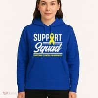 Sarcoma Cancer Warrior Support Squad Sarcoma Awareness Gift Hoodie thumb 5