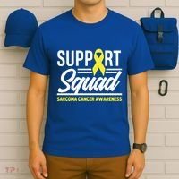 Sarcoma Cancer Warrior Support Squad Sarcoma Awareness Gift T-Shirt thumb 6
