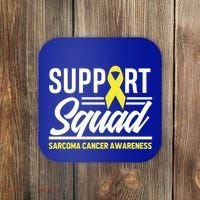 Sarcoma Cancer Warrior Support Squad Sarcoma Awareness Gift Coaster thumb 0