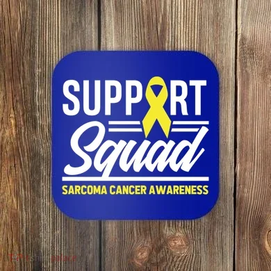 Sarcoma Cancer Warrior Support Squad Sarcoma Awareness Gift Coaster
