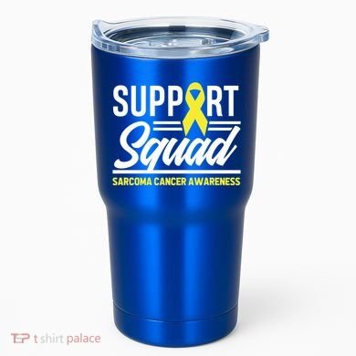 Sarcoma Cancer Warrior Support Squad Sarcoma Awareness Gift Tumbler
