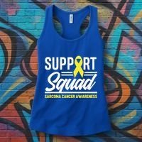Sarcoma Cancer Warrior Support Squad Sarcoma Awareness Gift Women's Tank Top thumb 3