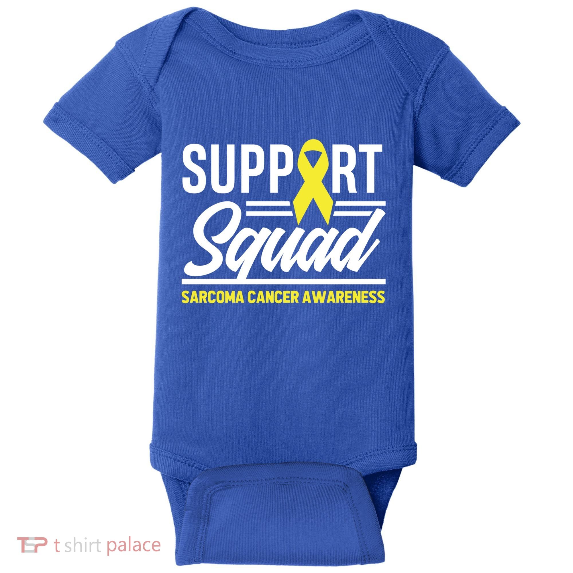 Sarcoma Cancer Warrior Support Squad Sarcoma Awareness Gift Baby Bodysuit