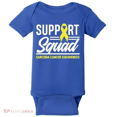 Sarcoma Cancer Warrior Support Squad Sarcoma Awareness Gift Baby Bodysuit