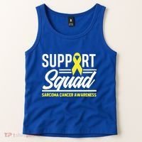 Sarcoma Cancer Warrior Support Squad Sarcoma Awareness Gift Tank Top thumb 2