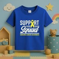 Sarcoma Cancer Warrior Support Squad Sarcoma Awareness Gift Toddler T-Shirt thumb 3