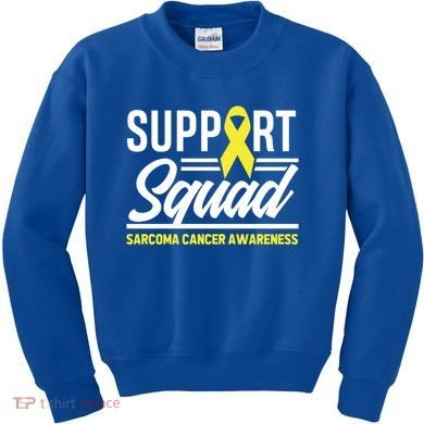Sarcoma Cancer Warrior Support Squad Sarcoma Awareness Gift Kids Sweatshirt
