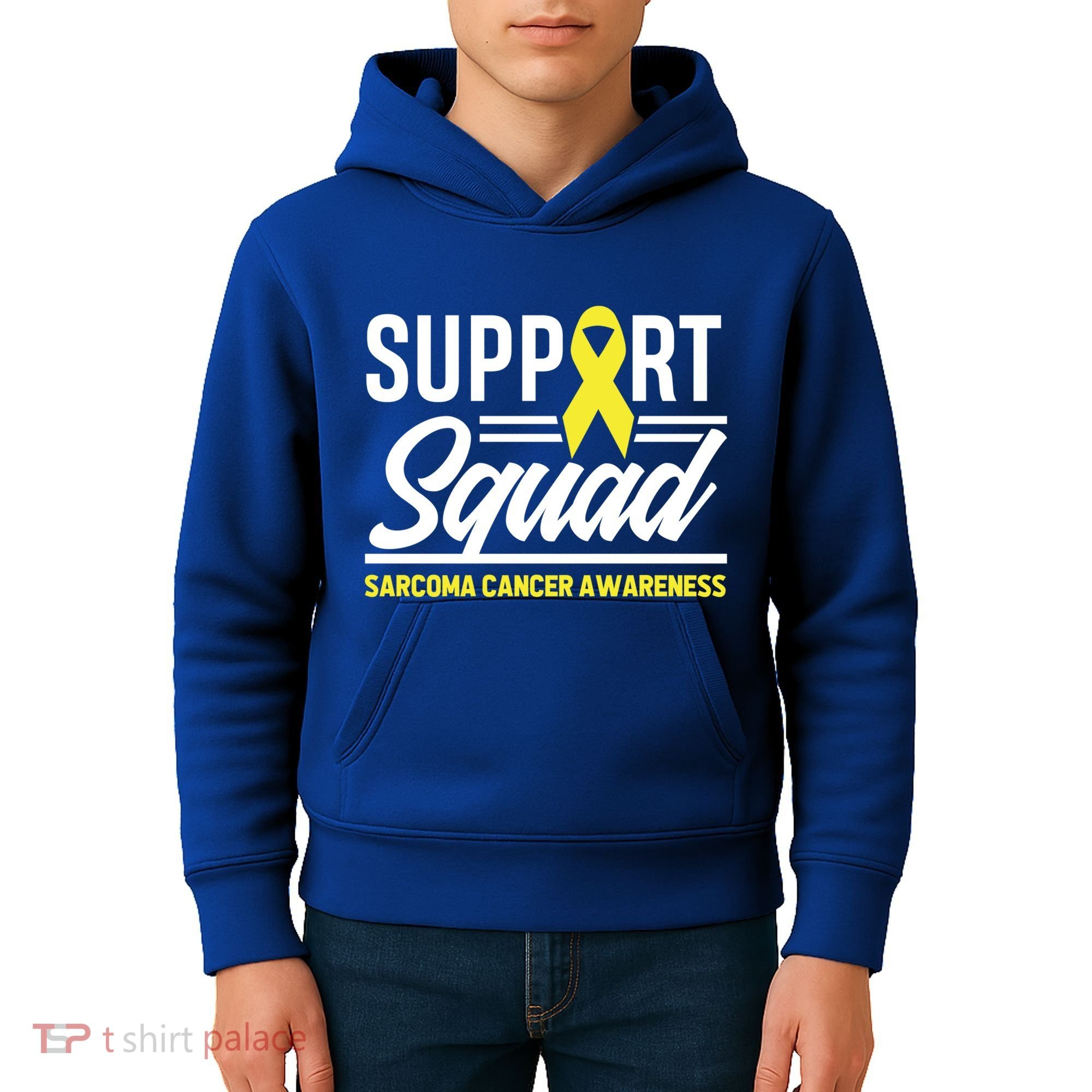 Sarcoma Cancer Warrior Support Squad Sarcoma Awareness Gift Kids Hoodie