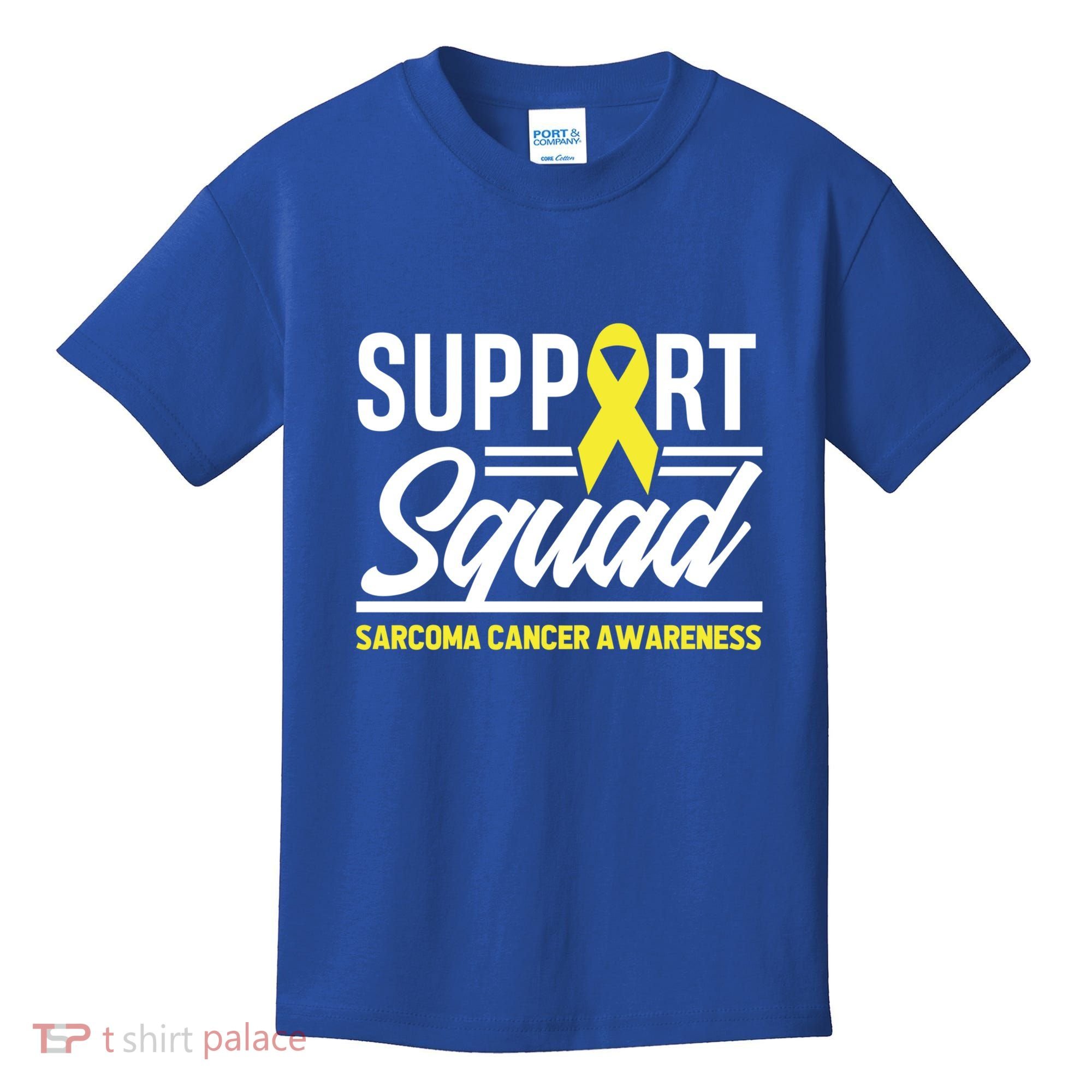 Sarcoma Cancer Warrior Support Squad Sarcoma Awareness Gift Kids T-Shirt
