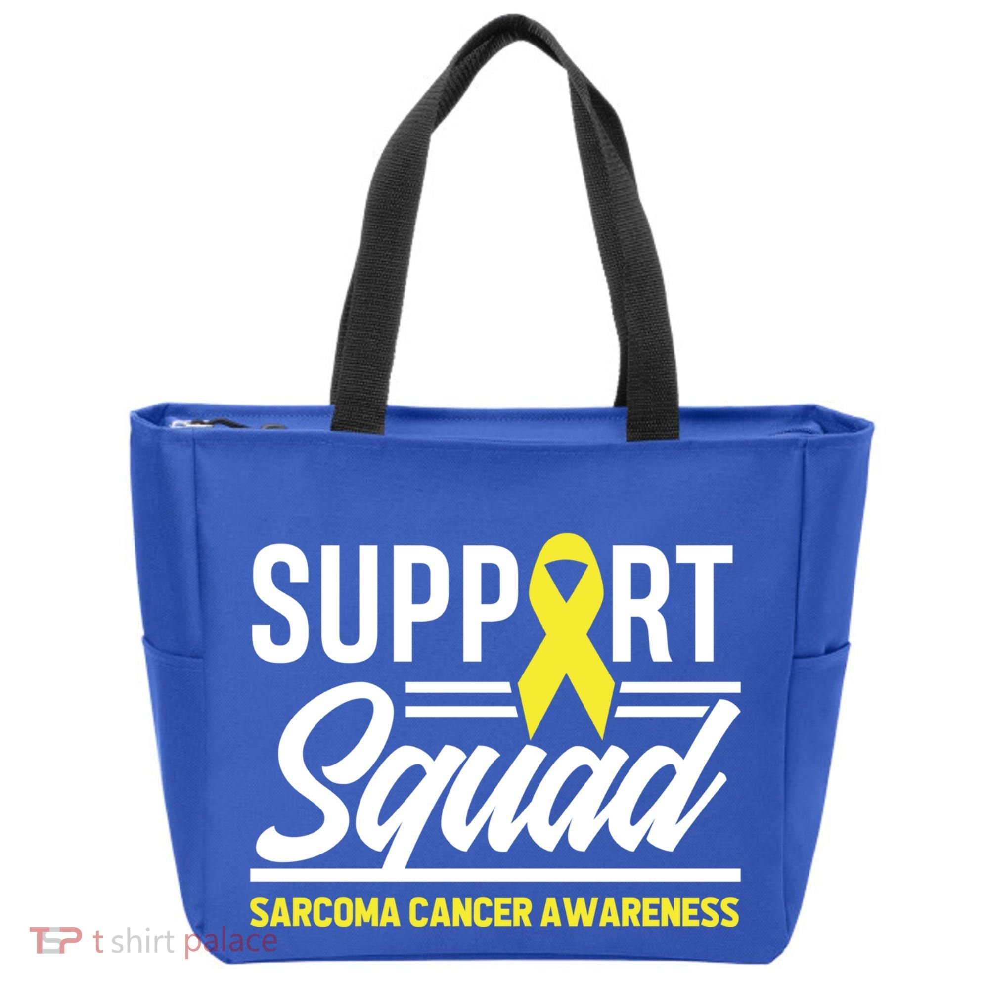 Sarcoma Cancer Warrior Support Squad Sarcoma Awareness Gift Tote Bag