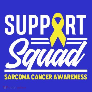 Sarcoma Cancer Warrior Support Squad Sarcoma Awareness Gift Tote Bag