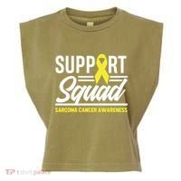 Sarcoma Cancer Warrior Support Squad Sarcoma Awareness Gift Garment-Dyed Women's Muscle Tee thumb 0