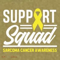 Sarcoma Cancer Warrior Support Squad Sarcoma Awareness Gift Garment-Dyed Women's Muscle Tee thumb 6