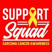 Sarcoma Cancer Warrior Support Squad Sarcoma Awareness Gift Santa Hat thumb 1