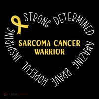 Sarcoma Cancer Warrior Great Gift USA-Made Doggie Bandana thumb 2