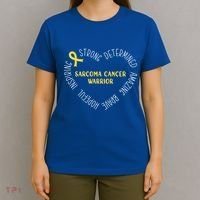 Sarcoma Cancer Warrior Great Gift T-Shirt thumb 4