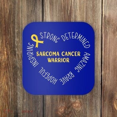 Sarcoma Cancer Warrior Great Gift Coaster