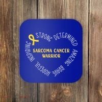 Sarcoma Cancer Warrior Great Gift Coaster thumb 0
