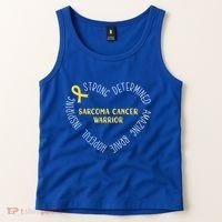 Sarcoma Cancer Warrior Great Gift Tank Top thumb 2