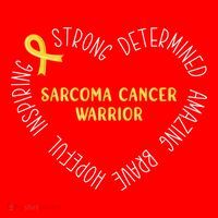 Sarcoma Cancer Warrior Great Gift Santa Hat thumb 1
