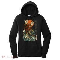 Samurai Cat With Sea Dragon Fantasy Art Women's Hoodie thumb 0