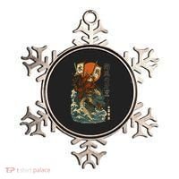 Samurai Cat With Sea Dragon Fantasy Art Ornament thumb 0