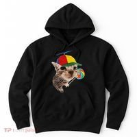 Silly Cat With Lollipop Meme Hoodie thumb 0