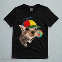 Silly Cat With Lollipop Meme T-Shirt thumb 5