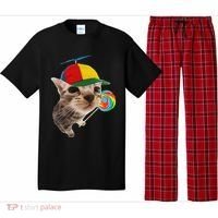 Silly Cat With Lollipop Meme Pajama Set thumb 0