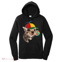 Silly Cat With Lollipop Meme Women's Hoodie thumb 0