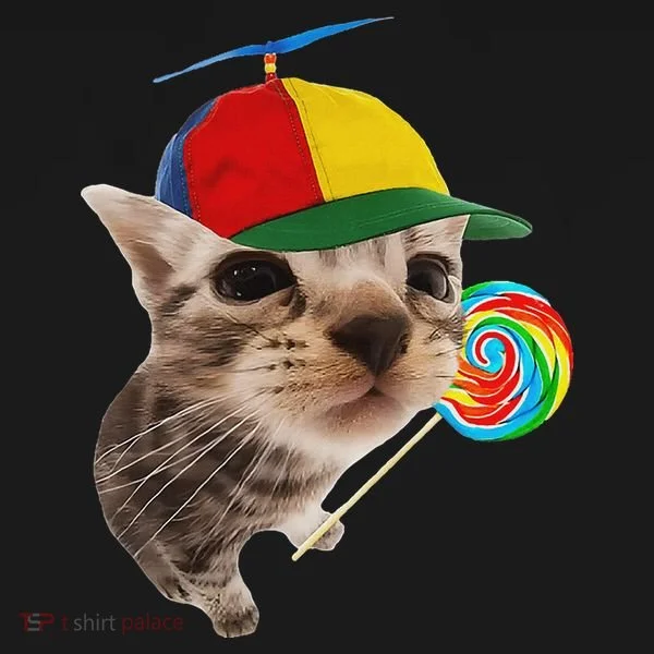 Silly Cat With Lollipop Meme Women's Hoodie