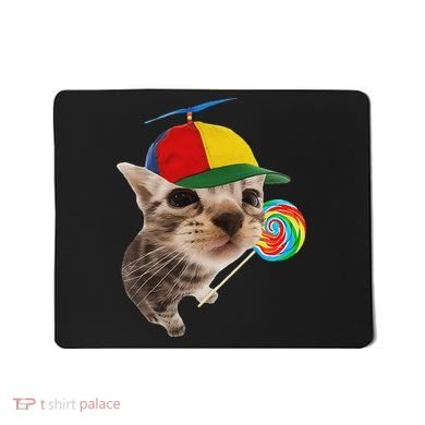 Silly Cat With Lollipop Meme Mousepad
