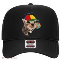 Silly Cat With Lollipop Meme Hat thumb 0