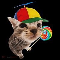 Silly Cat With Lollipop Meme Tank Top thumb 6
