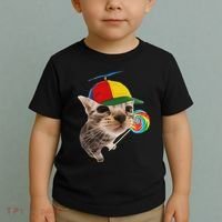 Silly Cat With Lollipop Meme Toddler T-Shirt thumb 2