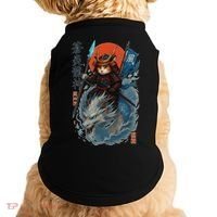 Samurai Cat Warrior And Mystic Blue Dragon Doggie Tank thumb 0